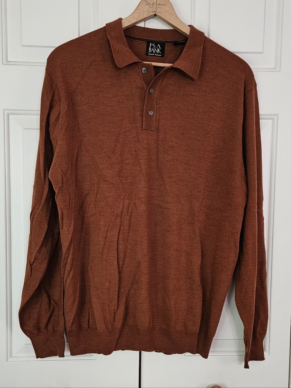 Jos. A. Bank Men's V-Neck Polo Sweater